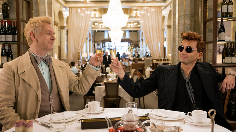 Illustration for article titled David Tennant and Michael Sheen's chemistry keeps Good Omens afloat